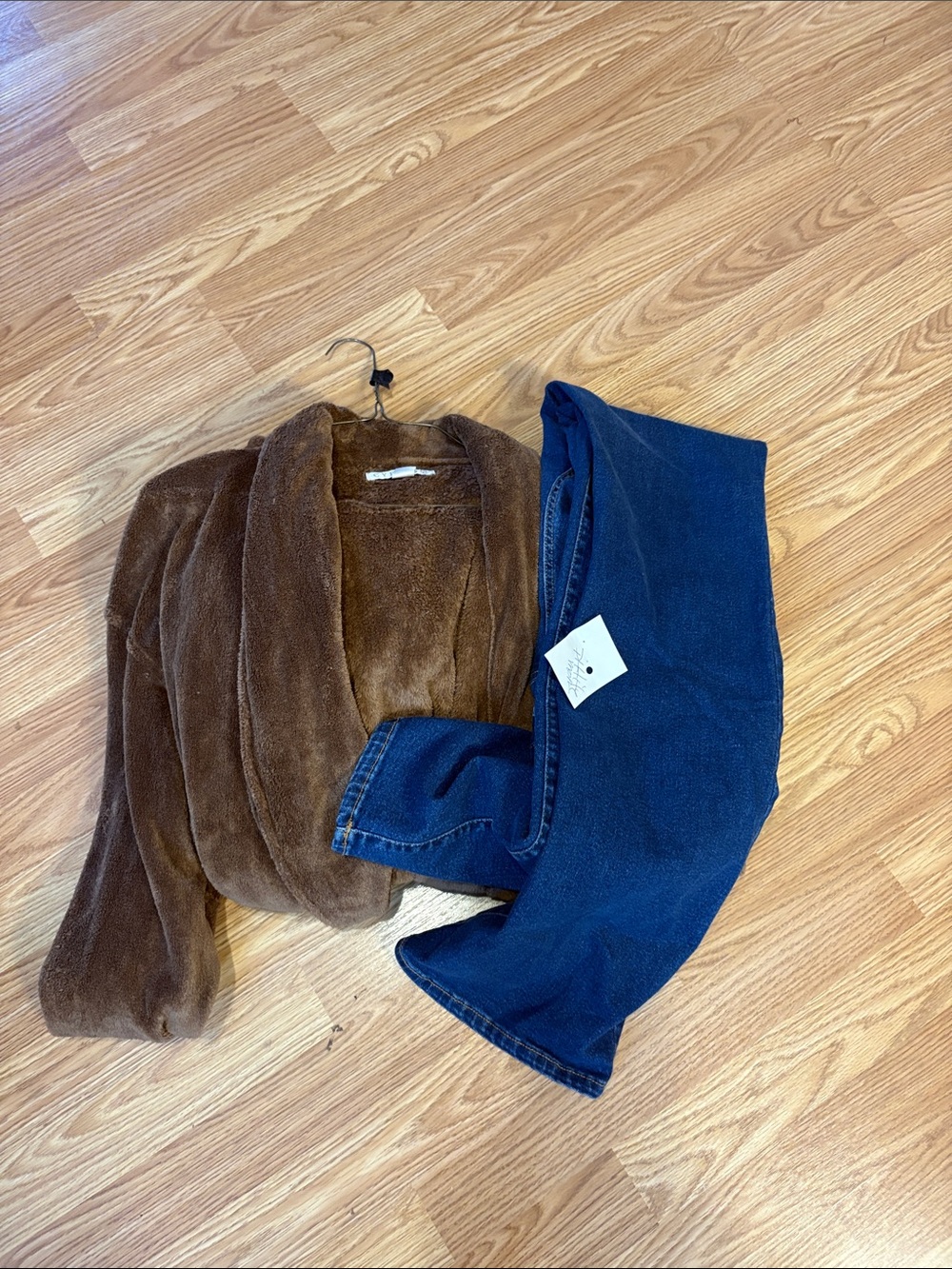 robe and jeans